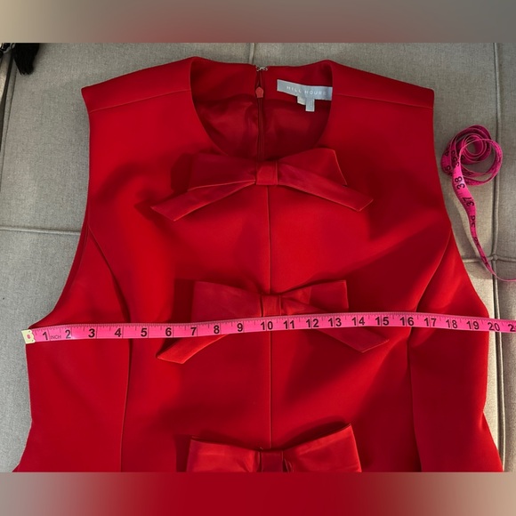 Hill House Home Blythe Bow Dress in Red with Red Bows - Size XXL - Picture 4 of 4